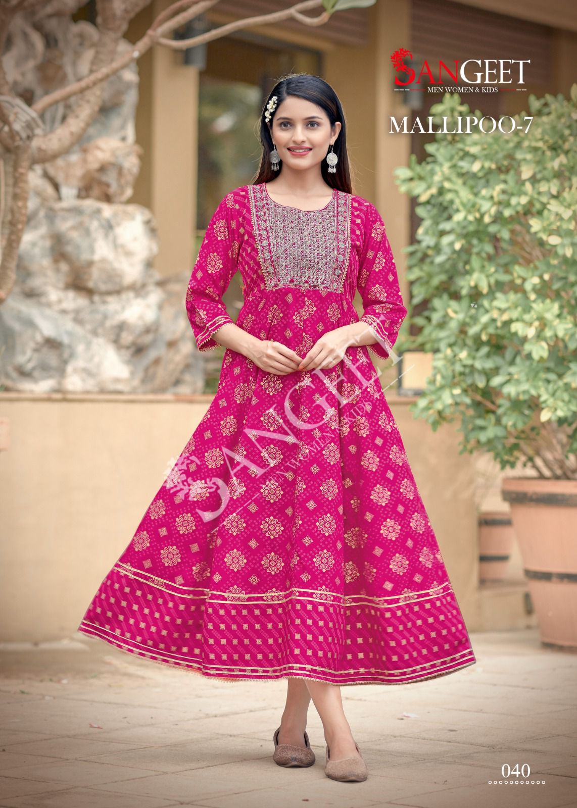 Sangeet Mallipoo 7 Anarkali Kurti Catalog